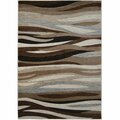 Mayberry Rug 2 ft. 3 in. x 3 ft. 3 in. Tacoma Impulse Area Rug, Brown TC8432 2X3